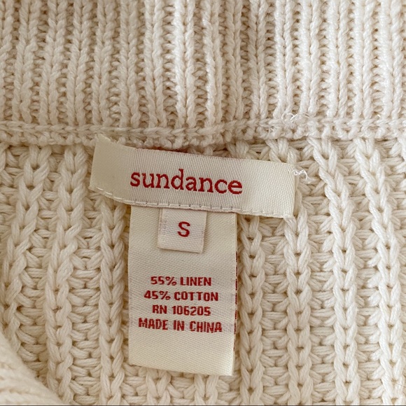 Sundance Francois Ivory Cardigan Sweater SZ S - Picture 8 of 8
